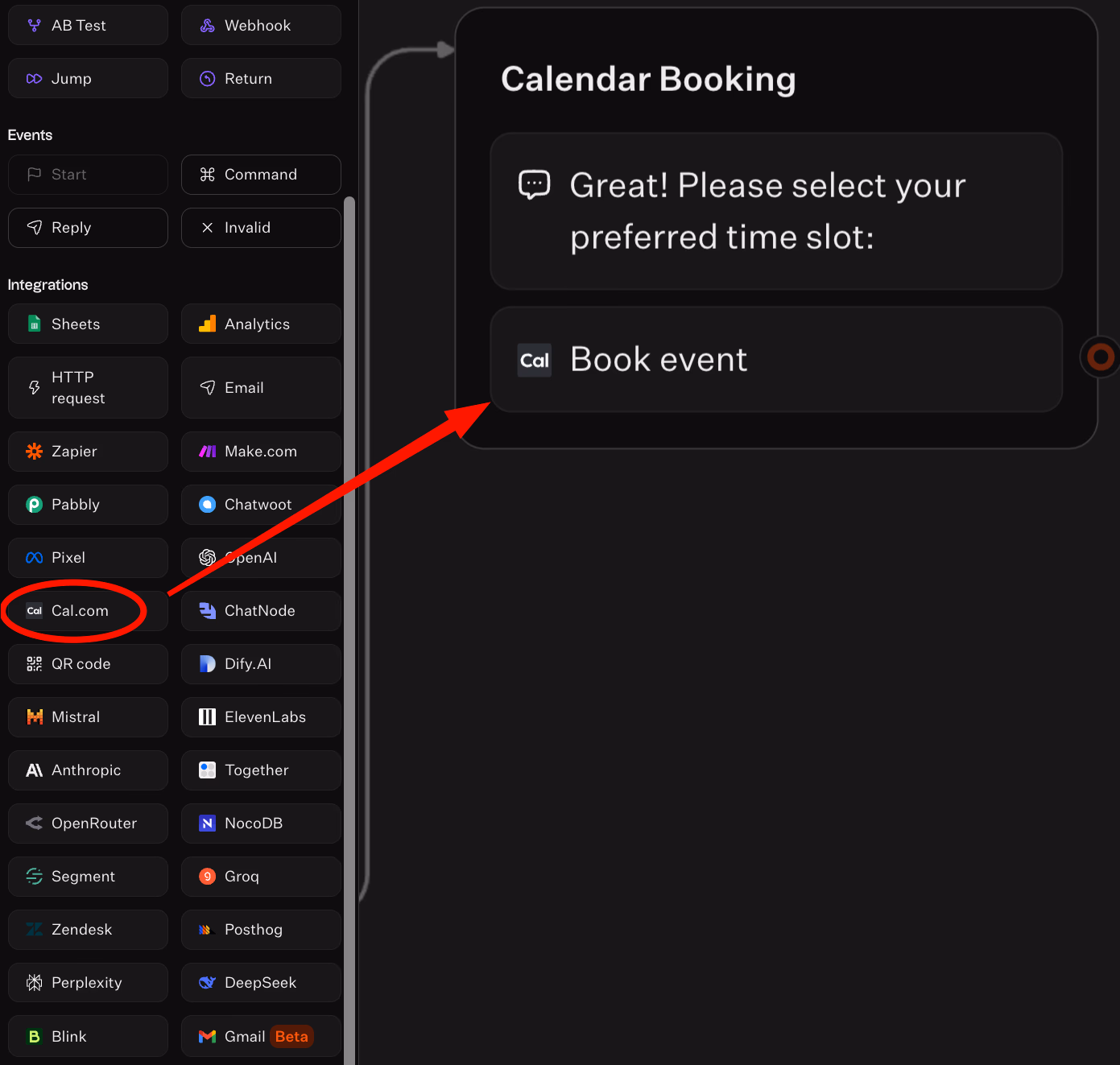 Cal Com Integration Booking