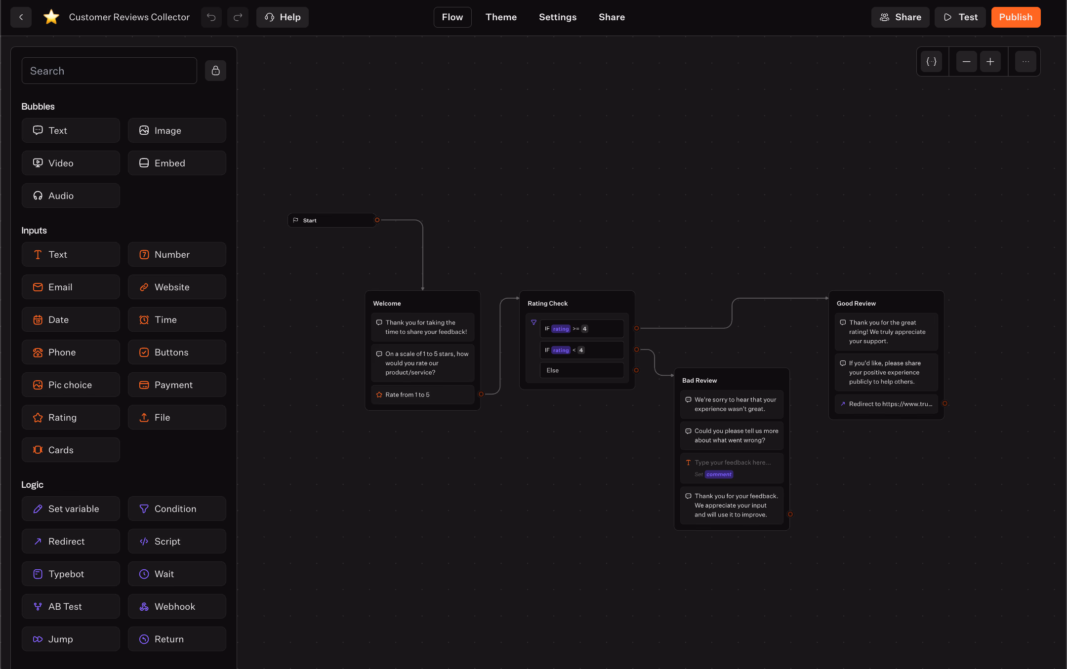 Customer Review Collector Workflow