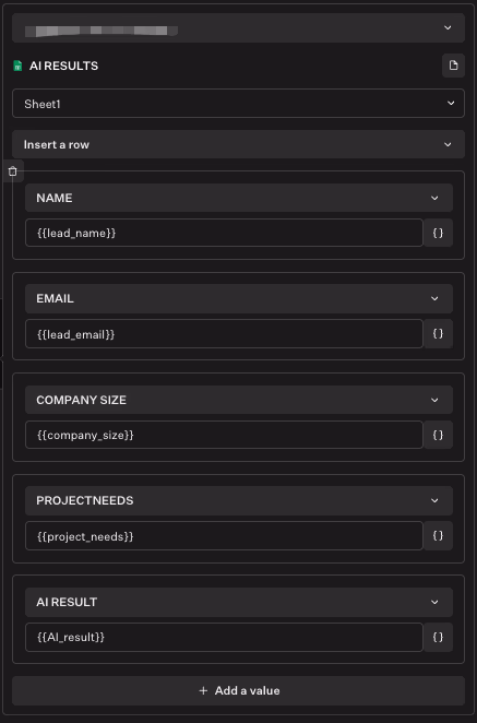 Ai Results Configuration Form