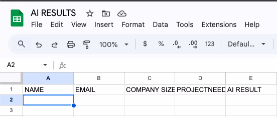 Google Sheets Ai Results