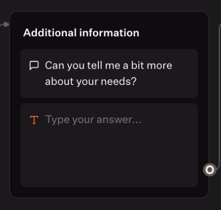 Additional Information Type Answer
