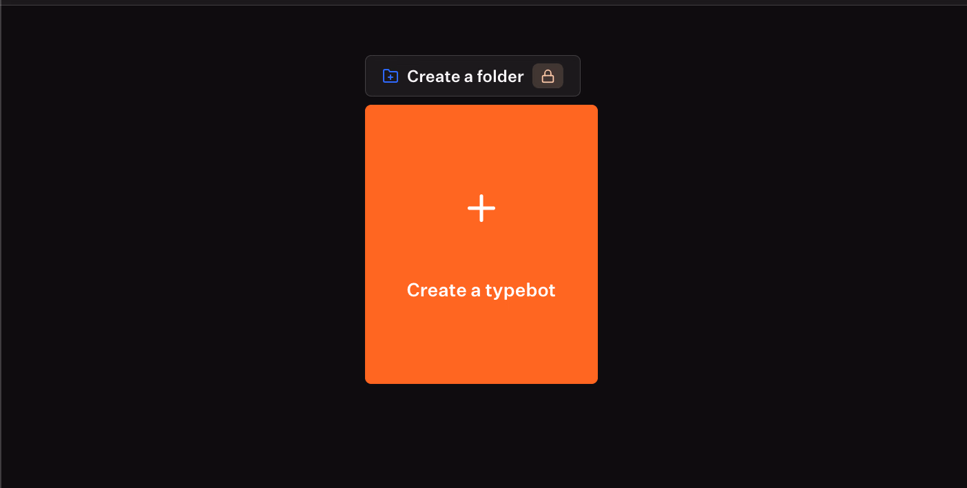 create a typebot option