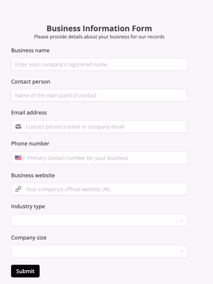 Fillout Ai Generated Form
