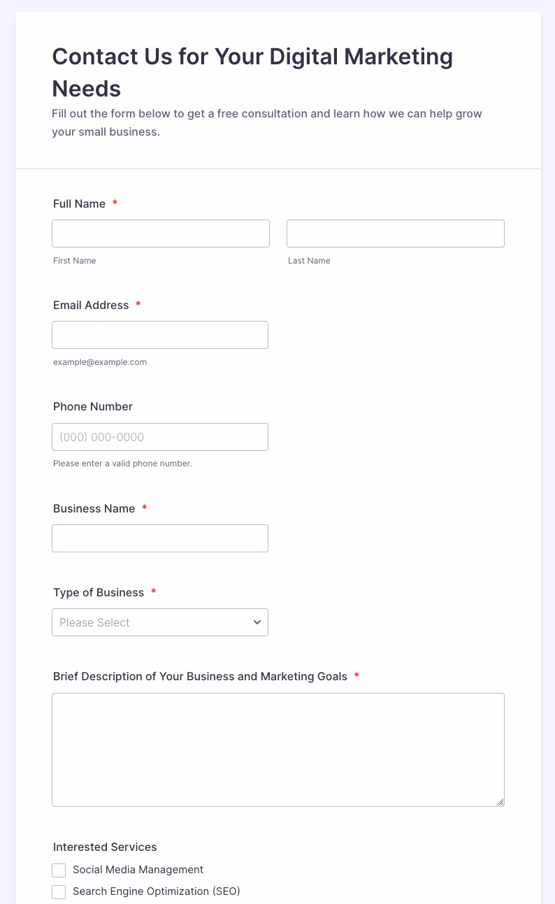 Jotform Ai Generated Form
