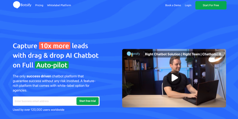 Botsify Website Screenshot
