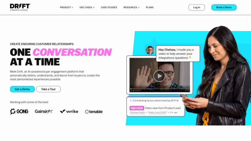 drift website landing page