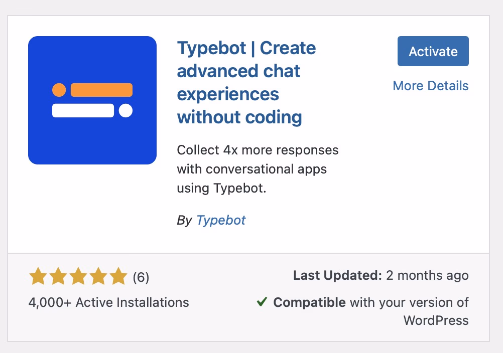 Typebot Chat Bot Plugin