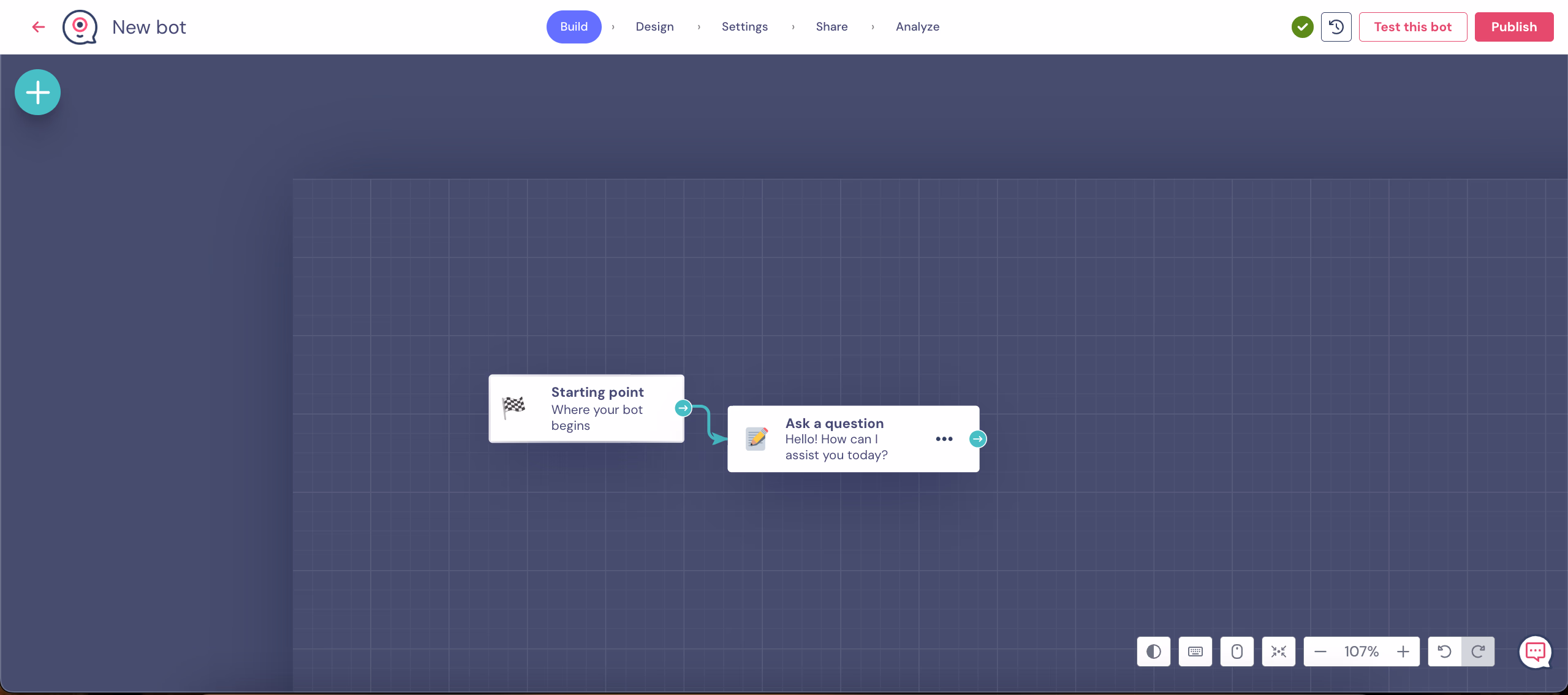 bot building interface