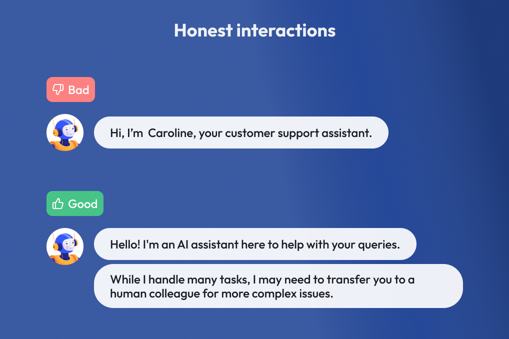 Honest Interactions Chatbot Best Practices