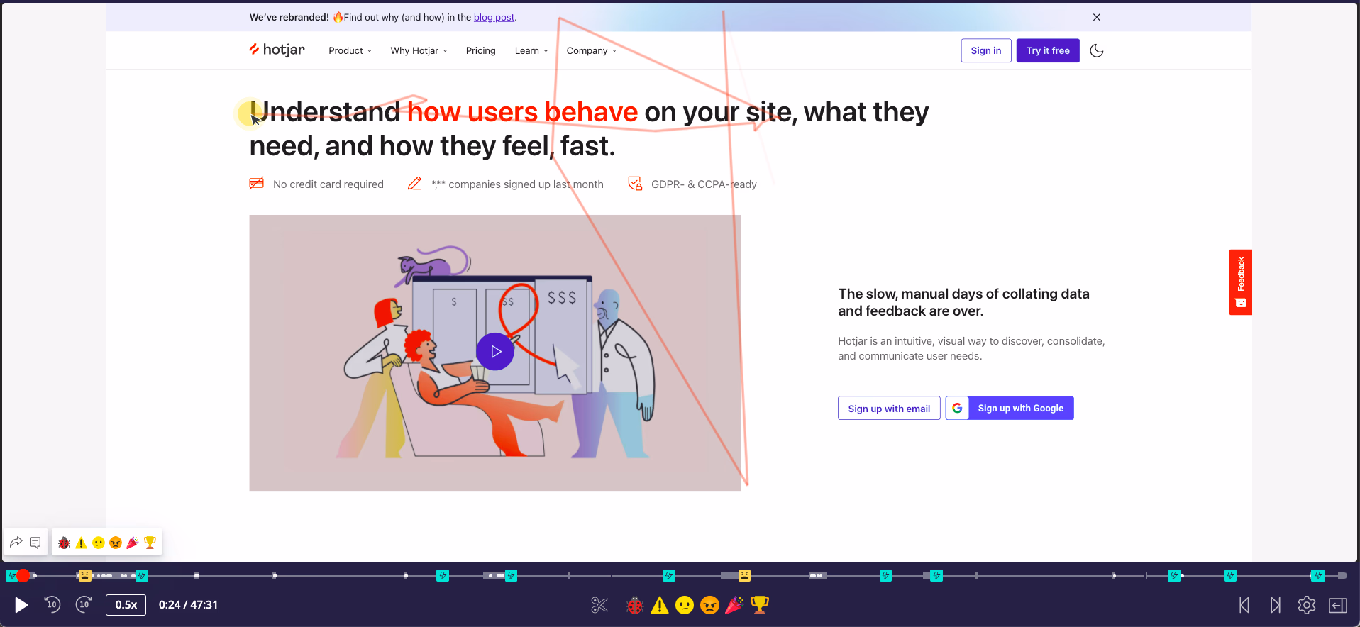 Website Session Replay
