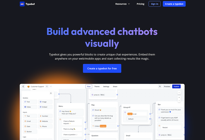 Typebot Website