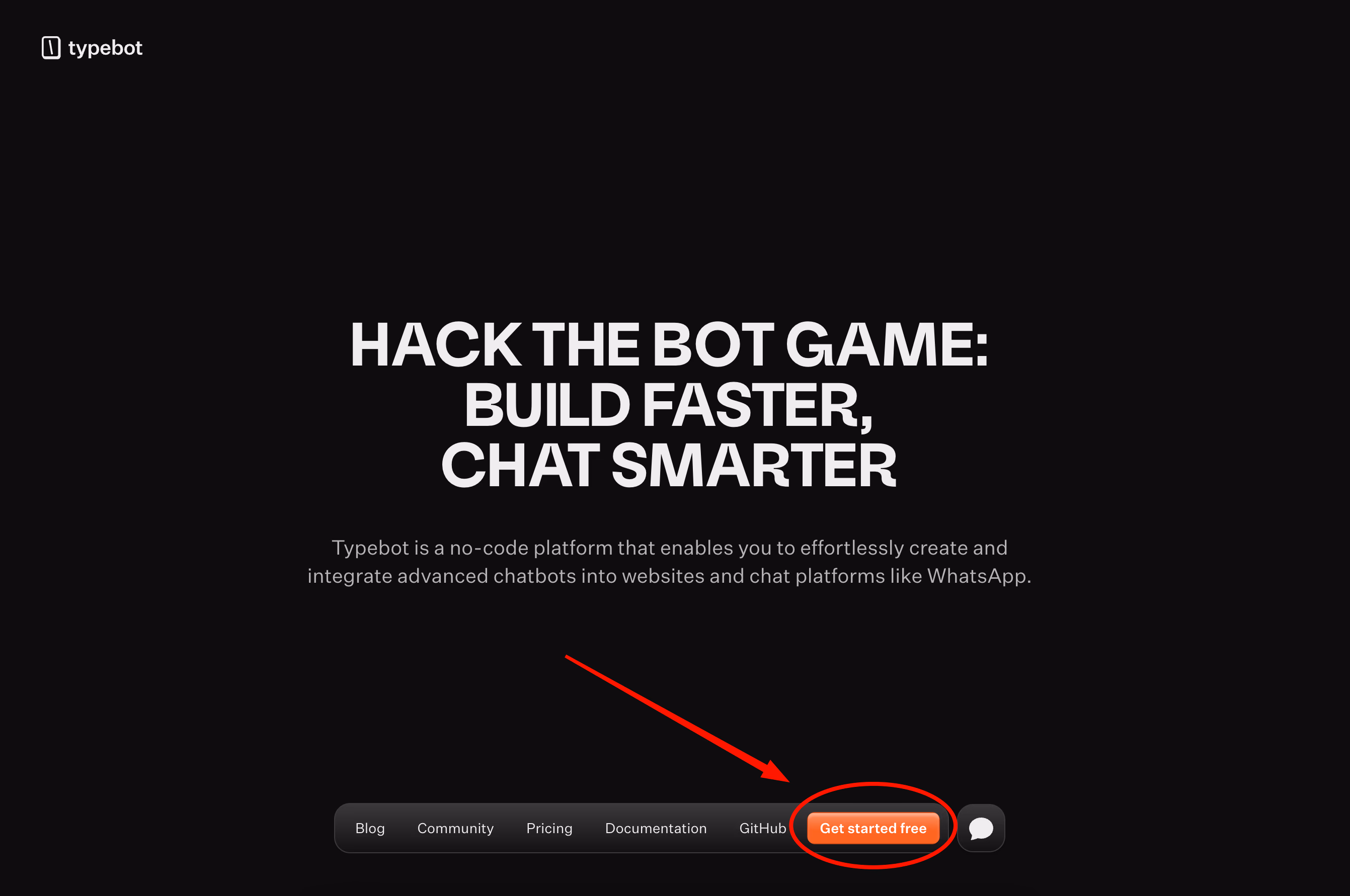 Typebot Website Landing Page