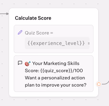 Calculate Score Quiz Marketing Skills