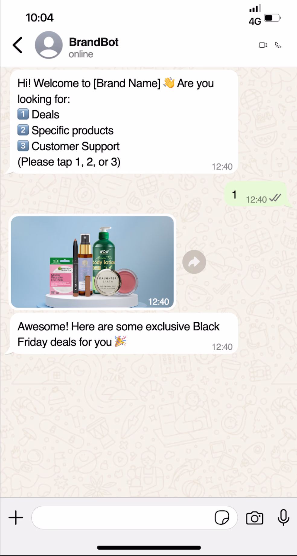 Chat With Brand Products Deals