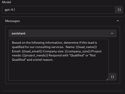 Ai Model Configuration Screen