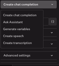 Dropdown Menu Options List