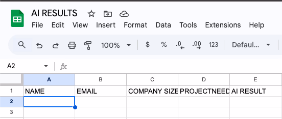Google Sheets Ai Results