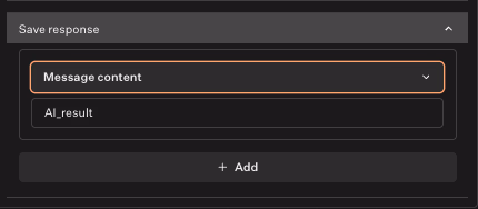 Save Response Form