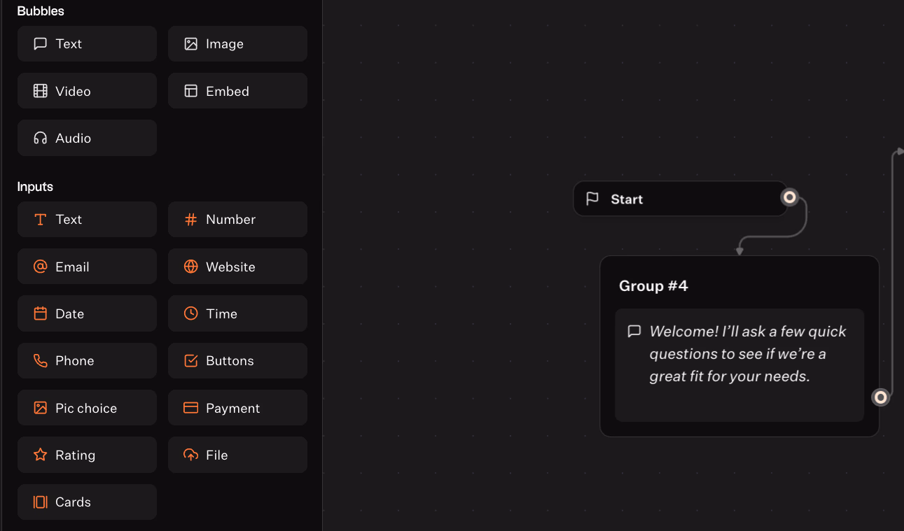 Flow Chart Interface Design