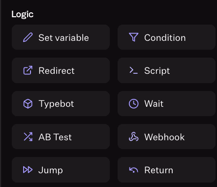 Logic Options Menu