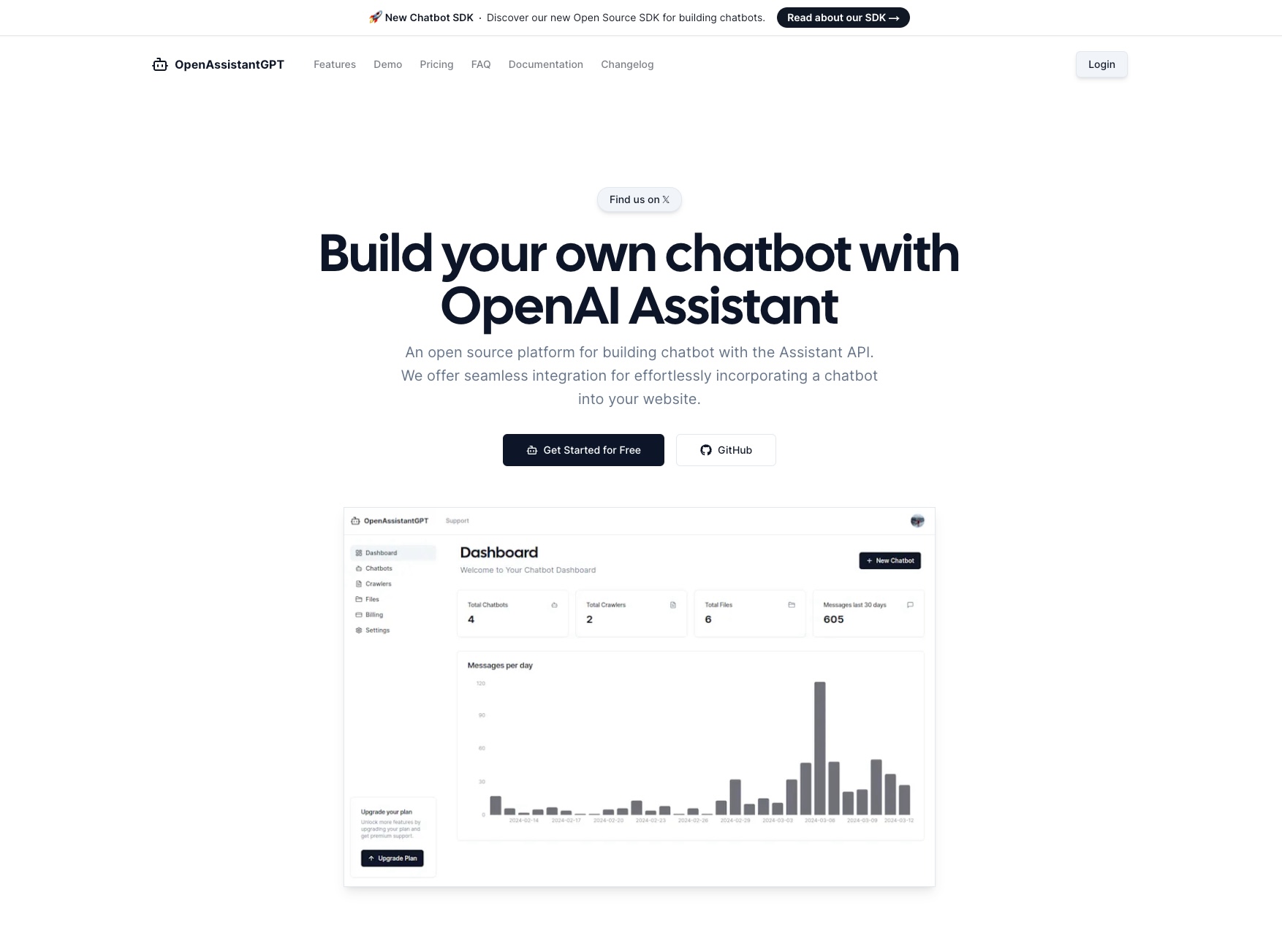 OpenAssistantGpt Website