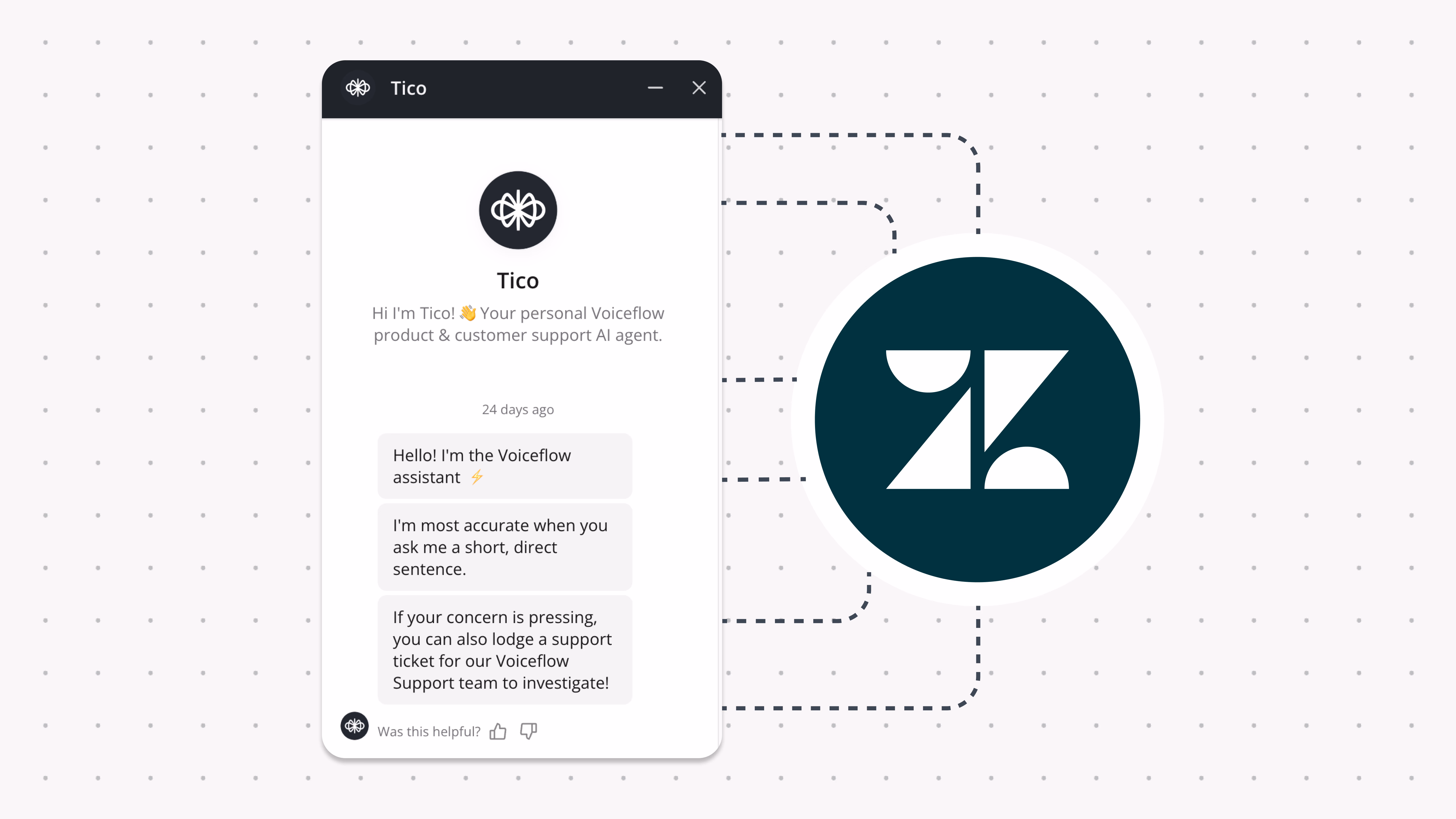 Tico chatbot interface design