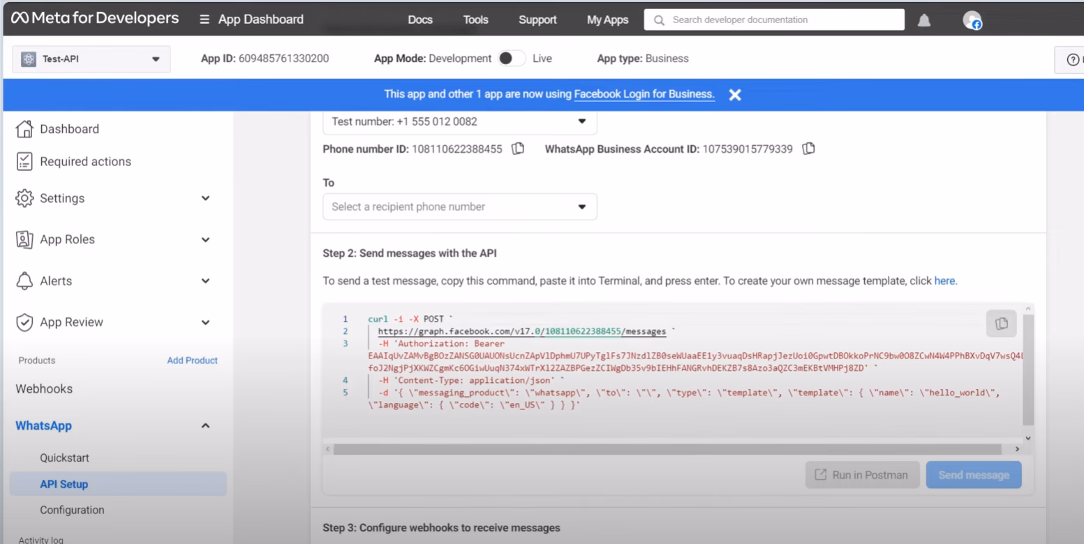 meta for developers api
